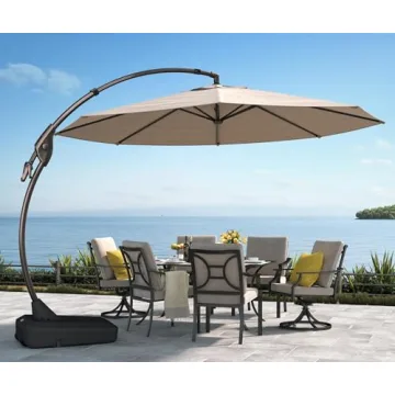 Grand Patio 12' Cantilever Umbrella - Stylish Outdoor Shade Solution