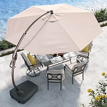 Grand Patio 12' Cantilever Umbrella for Ultimate Shade
