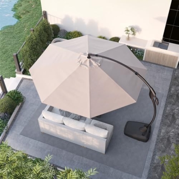Grand Patio 12' Cantilever Umbrella for Ultimate Shade