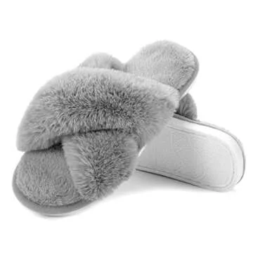 Metog Women's Fuzzy Slippers for Comfort and Style