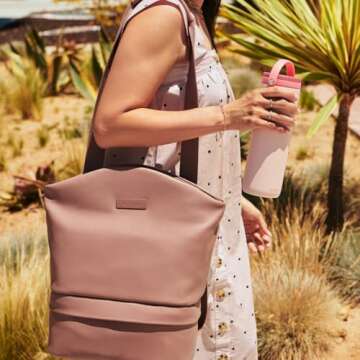 Willow - Portable Breastmilk Cooler - Keeps Breast Milk Cold for 24 Hours - Stainless Steel - Insulated - Reuseable - Breastfeeding Essentials - Storage Container w/Gel Ice Pack - Pink - 16oz