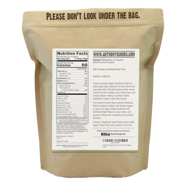 Anthony's Nutritional Yeast Flakes, Fortified, Vegan, Gluten-Free