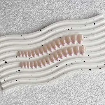 30Pcs Elegant Pink French Tip Press on Nails for Women