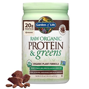 Garden of Life Raw Organic Protein & Greens Powder - Vegan & Gluten Free