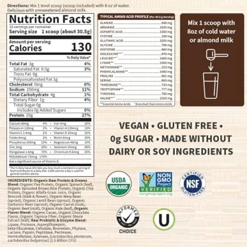 Garden of Life Organic Protein & Greens - Vegan Protein Shake