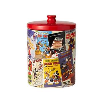 Mickey Mouse Collage Ceramic Cookie Jar for Disney Fans
