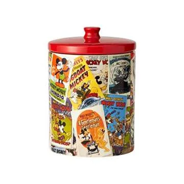 Mickey Mouse Collage Ceramic Cookie Jar for Disney Fans
