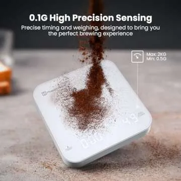 Rechargeable Mini Coffee Scale for Espresso & Pour-Over