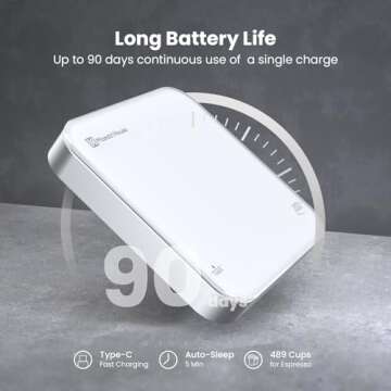 Rechargeable Mini Coffee Scale for Espresso & Pour-Over