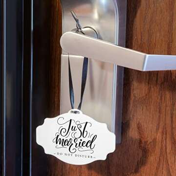 Honeymoon Door Hanger | Just Married Do Not Disturb | Bridal Shower Gift | Wedding Gift | Honeymoon ...