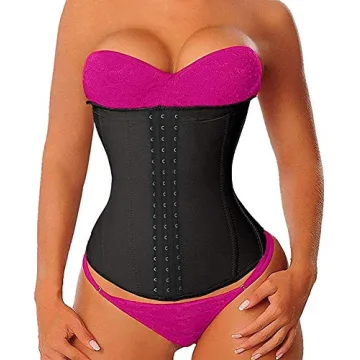 YIANNA Women's Long Torso Latex Waist Trainer - Ideal for Everyday Wear and Workout