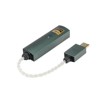 iFi Audio Go Link Max - Portable Headphone Amp/DAC Dongle USB-C to 3.5/4.4mm - Plug and Play Hi-res Audio with Dynamic Range Enhancement - PCM 384kHz/DSD256