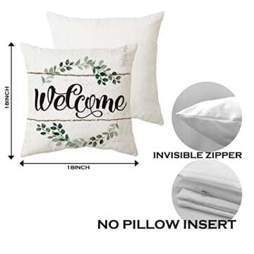 Sidhua Farmhouse Chicken Themed Pillowcase Decorations for Home, Just A Girl Who Loves Chickens Throw Pillow Cover 18”x18”, Chicken Lover Gifts, Farmer Girl Gifts