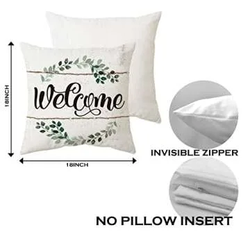 Sidhua Farmhouse Chicken Themed Pillowcase Decorations for Home, Just A Girl Who Loves Chickens Throw Pillow Cover 18”x18”, Chicken Lover Gifts, Farmer Girl Gifts