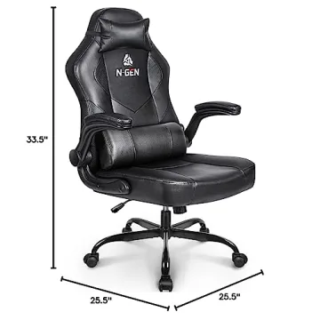 N-GEN Gaming Chair Ergonomic Comfort Adjustable Lumbar Support