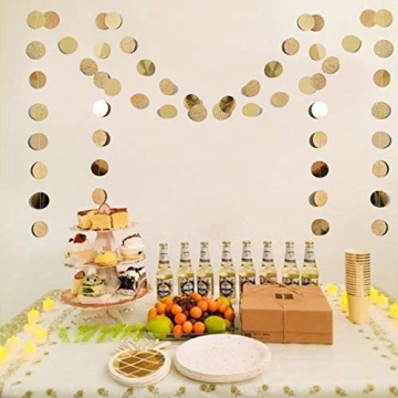 Stunning Gold Paper Circle Garland for All Celebrations