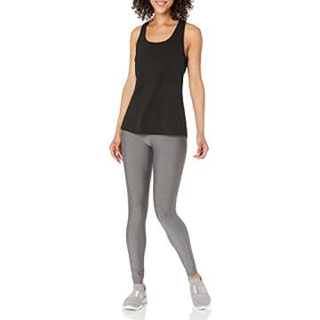 Amazon Essentials Women's Studio Relaxed-Fit Racerback Tank, Black, X-Small
