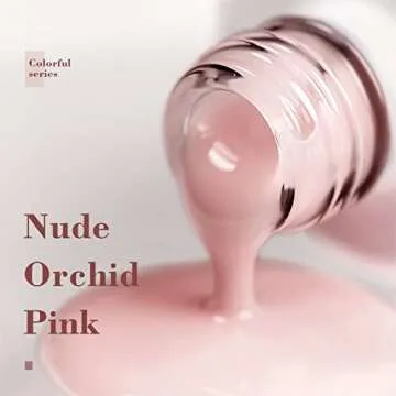 RARJSM Nude Gel Polish Purplish Pink Jelly Translucent Neutral Skin Tone Colors Gel Nail Polish Milky Pink Shade 15ml Single Bottle Soak off UV LED Cured at Home Salon DIY French Manicure Nails Art