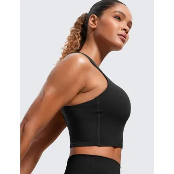 CRZ YOGA Butterluxe High Neck Sports Bra for Women