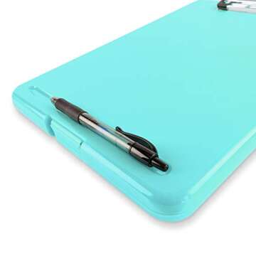 Colorful Super Z Outlet Clipboard with Storage Compartment