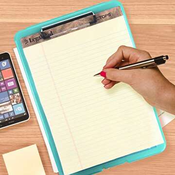 Colorful Super Z Outlet Clipboard with Storage Compartment