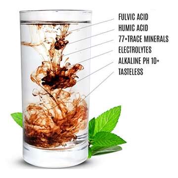 Trace Mineral Drops with Electrolytes - 77 Trace Minerals - 180 Servings- Restore Electrolytes, Improve Gut Health, Leaky Gut Repair - Plant Derived Ionic Trace Minerals from Fulvic & Humic Acid