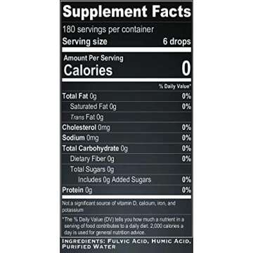 Trace Mineral Drops with Electrolytes - 77 Trace Minerals - 180 Servings- Restore Electrolytes, Improve Gut Health, Leaky Gut Repair - Plant Derived Ionic Trace Minerals from Fulvic & Humic Acid