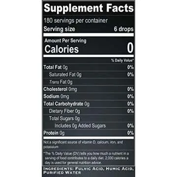 Trace Mineral Drops with Electrolytes - 77 Trace Minerals - 180 Servings- Restore Electrolytes, Improve Gut Health, Leaky Gut Repair - Plant Derived Ionic Trace Minerals from Fulvic & Humic Acid