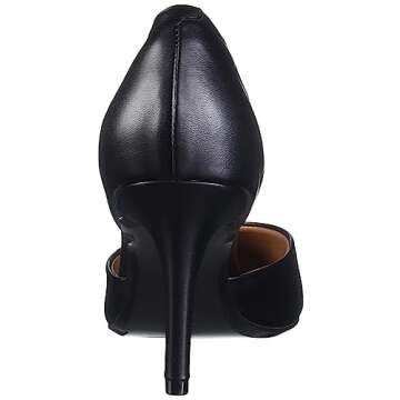 Calvin Klein Women's Gloria Pump, Black Patent, 6.5