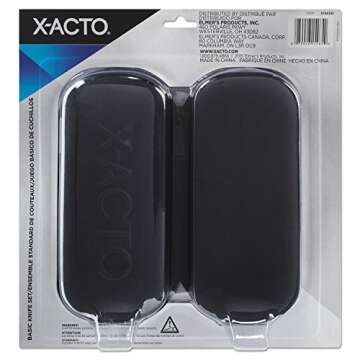 X-ACTO Compression Basic Knife Set, 3 Knives, 13 Blades, Soft Carry Case, 17 Count