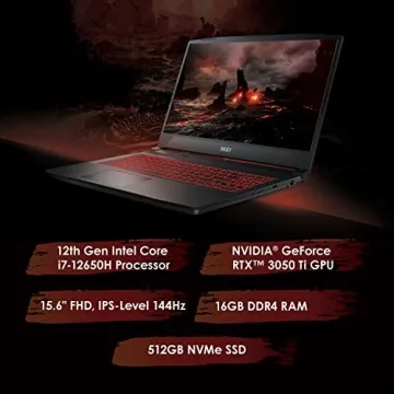 MSI Katana GF66 Intel i7 RTX 3050 Ti 144Hz Gaming Laptop