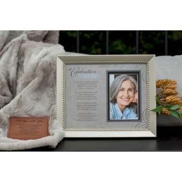 Memorial Photo Frame with Inspirational Poem for Loved Ones