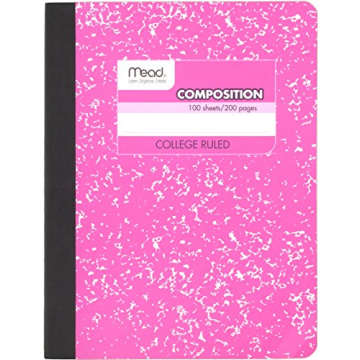 Mead Composition Notebooks - 12 Cute Pastel Pack with 100 Sheets