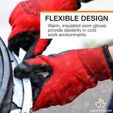 Winter Work Gloves - Fleece-Lined for Comfort and Grip