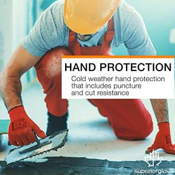 Winter Work Gloves - Fleece-Lined for Comfort and Grip