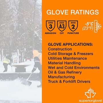 Winter Work Gloves - Fleece-Lined for Comfort and Grip