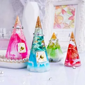 LET'S RESIN Cone Silicone Molds for DIY Ring Holders