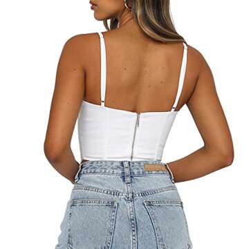Fashionable Jkerther Women's Sexy Strapless Bustier Top