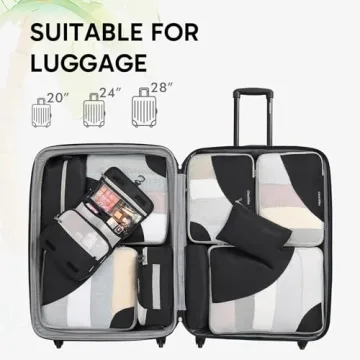 OlarHike 10 Set Packing Cubes for Travel Organizers