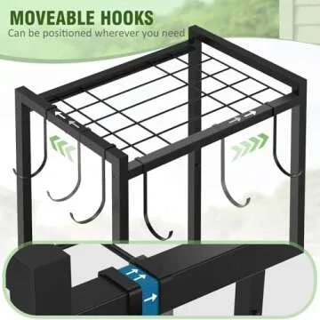 Trieez Durable Alloy Steel Garden Tool Organizer for Efficient Storage