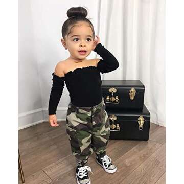 Stylish 2Pcs Toddler Outfit Set for Girls