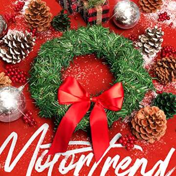 Motor Trend Car Christmas Wreath for Car Truck SUV LED Light Up Decoration Grill Ornament Mount Xmas Artifical Pine Pre-Lit Automotive All Weather Winter Holiday Wreath