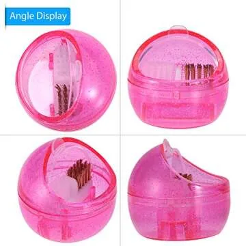 Mini Drill Bit Cleanser Box for Nail Art Drill Head Brush Portable Dust Cleaning Case Box Polishing Manicure Tool