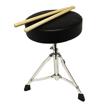 Music Alley 3 Piece Kids Drum Set with Throne, Cymbal, Pedal & Drumsticks, Blue, (DBJK02)