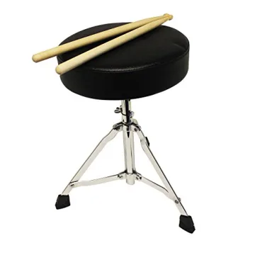 Music Alley 3 Piece Kids Drum Set with Throne, Cymbal, Pedal & Drumsticks, Blue, (DBJK02)