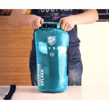 Waterproof Dry Bag 5L/10L/20L-Water Resistant Lightweight Backpack with Handle-Floating Dry Storage Ocean Bag Keeps Gear Impervious to Water-Perfect for Kayaking, Boating, Birthday Gift, Vacation.