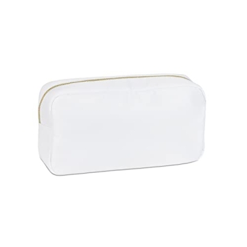 White Nylon Bride Pouch Perfect for Weddings and Gifts