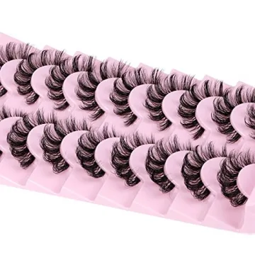 ALPHONSE Natural Look D Curl Faux Mink Eyelashes 9 Pairs