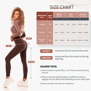 SINOPHANT High Waisted Leggings - Soft Yoga Pants for Women