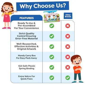 Montessori Busy Book for Toddlers Ages 3+ Preassembled Learning